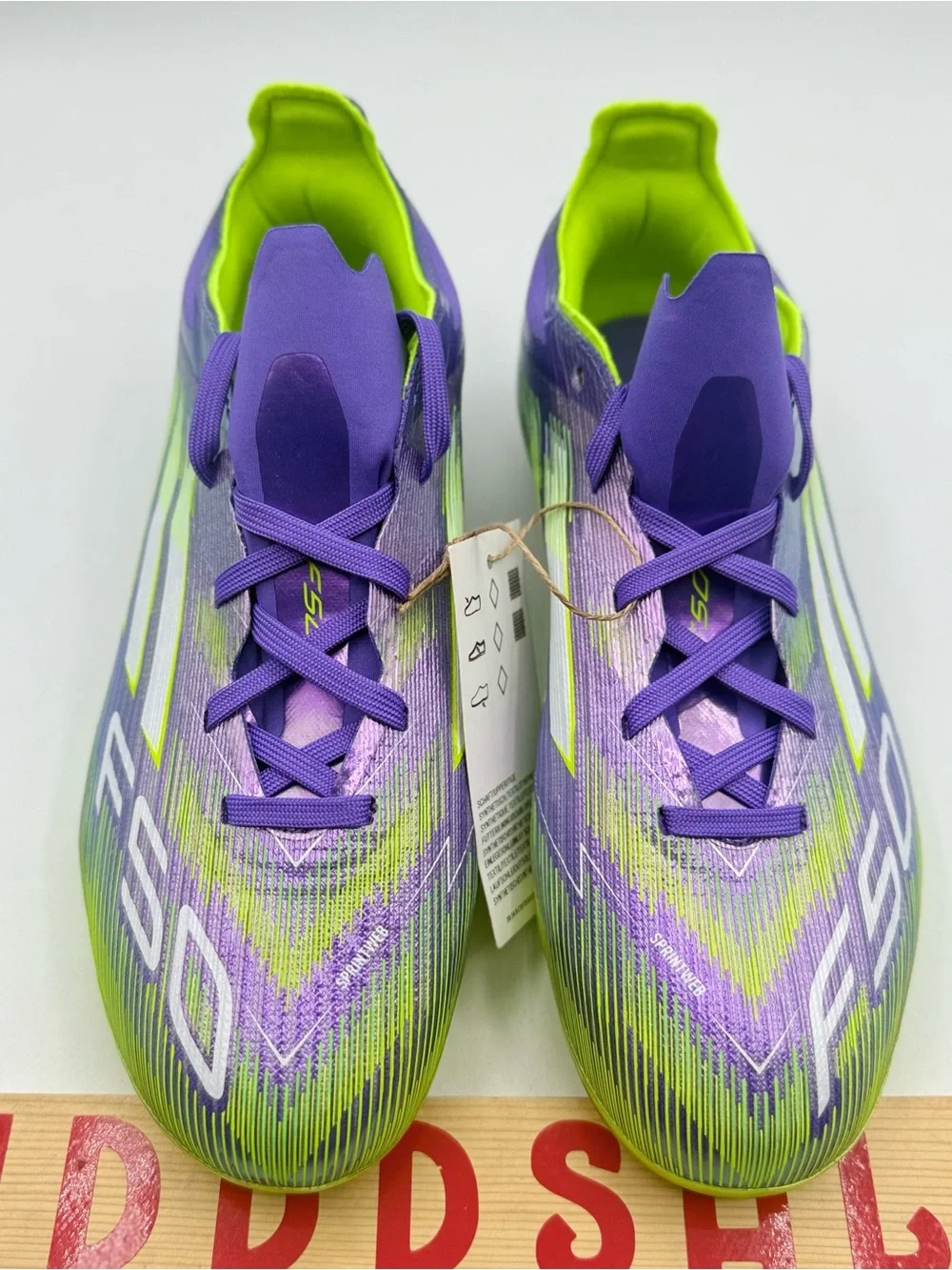 Adidas F50 Elite FG Purple Rush Lucid Lemon JH7714 Soccer Cleats Youth Size 3